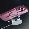 Etui do iPhone 15 Pro Max, MagColor do MagSafe, bordowe