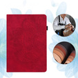 Etui do Xiaomi Redmi Pad SE 11", Flowers, czerwone