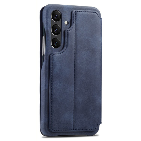 Etui z klapką do Samsung Galaxy A54, ERBORD Retro, niebieskie