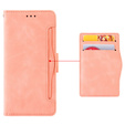 Etui z klapką do TCL 40 NxtPaper, Card Slot, różowe