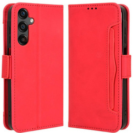 Etui z klapką do Samsung Galaxy A25 5G, Card Slot, czerwone