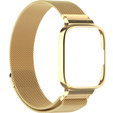 Pasek Bransoleta Milanese z Etui do Xiaomi Redmi Watch 3 Active, Złote