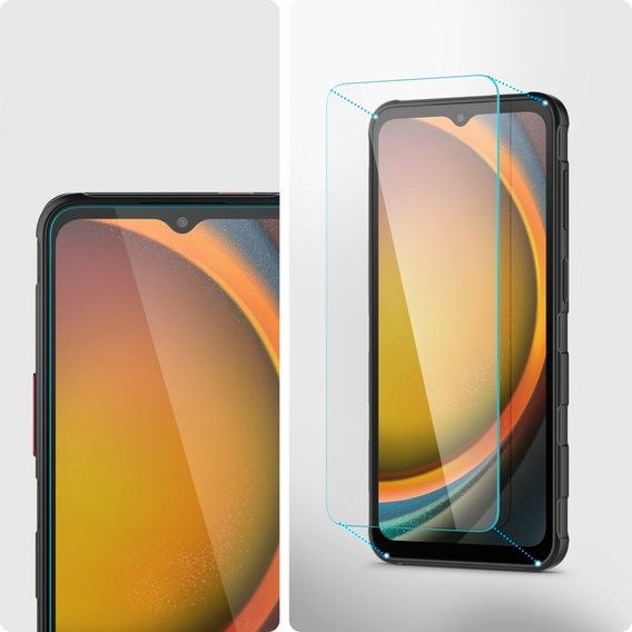 Szkło hartowane Spigen Glas.tR Slim 2-Pack do Samsung Galaxy XCover 7 / 7 Pro – Niewidzialna ochrona ekranu