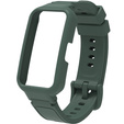 Pasek Silikonowy + Etui do Huawei Band 8 / Huawei Band 9 / Huawei Band 10, Zielony