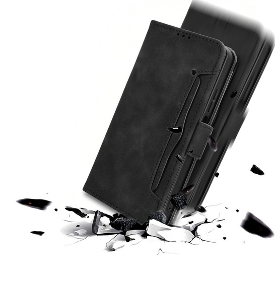 Etui z klapką do Oppo Find X9, Card Slot, czarne