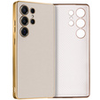Etui do Samsung Galaxy S25 Ultra, GKK Leather, tytanowe szare