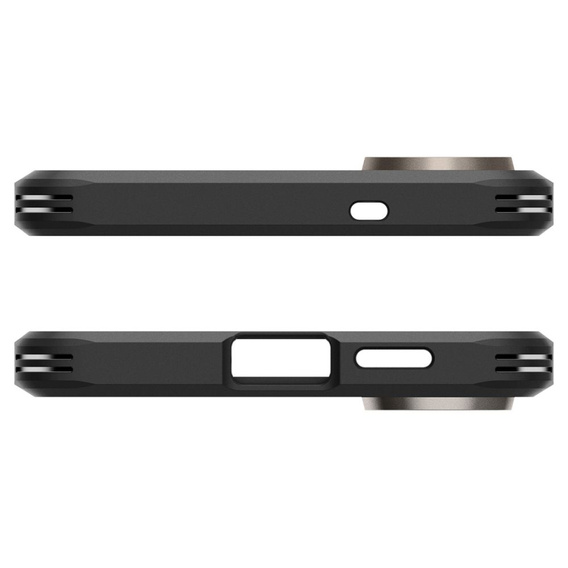 Etui Spigen do Samsung Galaxy S25 Edge, Tough Armor MagSafe, szare + Szkło Hartowane 9H
