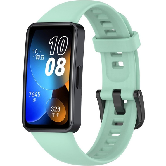 Pasek Silikonowy do Huawei Band 8 / Huawei Band 9 / Huawei Band 10, Jasnozielony