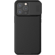 Etui do iPhone 15 Pro, pancerne Nillkin, CamShield Pro, Czarne