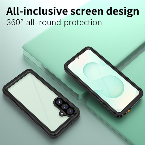 Etui Wodoodporne IP68 do Samsung Galaxy S26 Plus, Redpepper, czarne