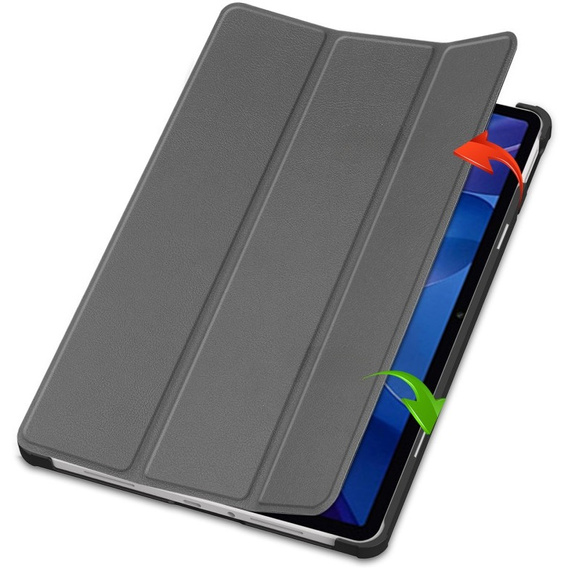 Etui z klapką do Xiaomi Redmi Pad 2 – z funkcją podstawki, szare