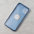 Etui do iPhone 12, Dual Glass, do Magsafe, niebieskie