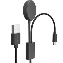 Ładowarka Indukcyjna, kabel USB do Samsung Galaxy Watch 3/4/5/Active 2, Czarna