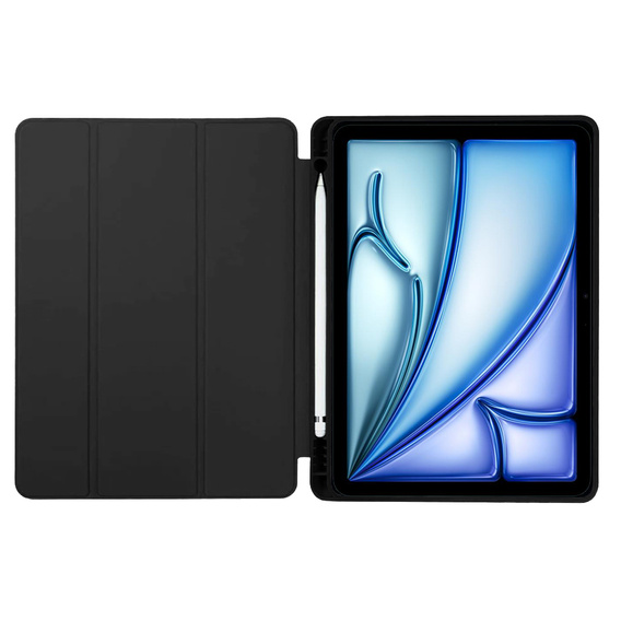 Etui do iPad Air 13" 2025/2024 (7/6 gen.), Smartcase z miejscem na rysik, czarne