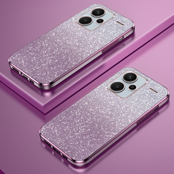 Etui do Xiaomi Redmi Note 13 Pro+, Glitter Astronaut, różowe