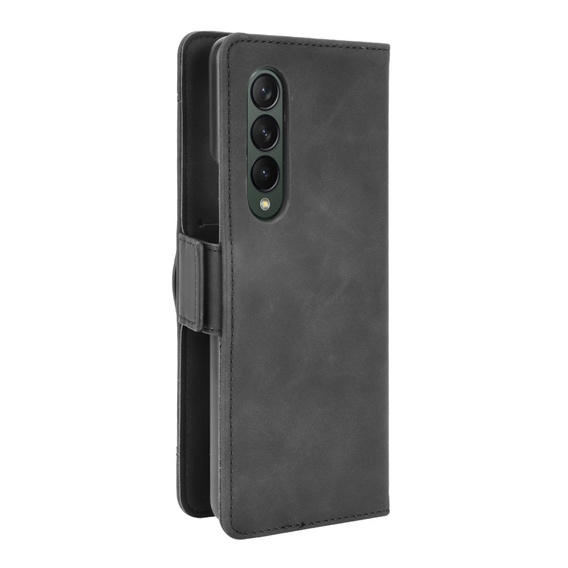 Etui z klapką do Samsung Galaxy Z Fold3 5G, Card Slot, czarne