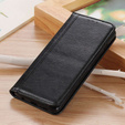 Etui do Samsung Galaxy A55 5G, Wallet Litchi Leather, czarne