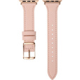 Pasek Skórzany do Apple Watch 1/2/3/4/5/6/7/8/9/10/SE 38/40/41/42mm, Różowy