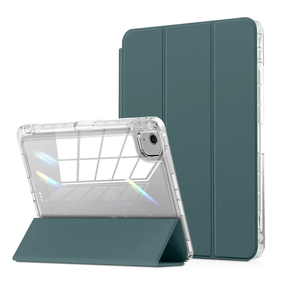 Etui do iPad Air 13" 2024 (6 gen.), Smartcase Hybrid, z miejscem na rysik, zielone