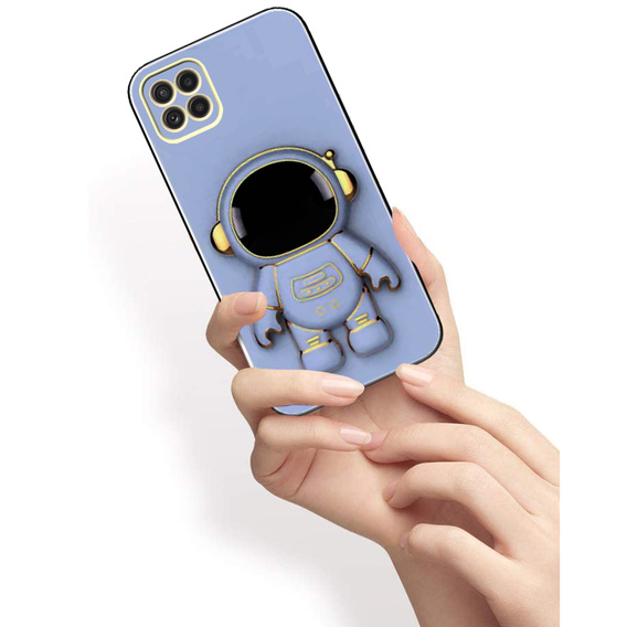 Etui do Samsung Galaxy A22 5G, Astronaut, niebieskie