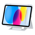 Etui z klawiaturą Bluetooth i touchpadem do iPad 11" 2025 A16 (11 gen.) / iPad 10.9" 2022 (10 gen.) – białe