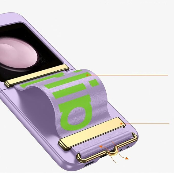 Etui do Samsung Galaxy Z Flip7 FE / Z Flip6, Strap Cover, fioletowe