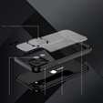 Etui do iPhone 12, ERBORD Impact Guard, czarne