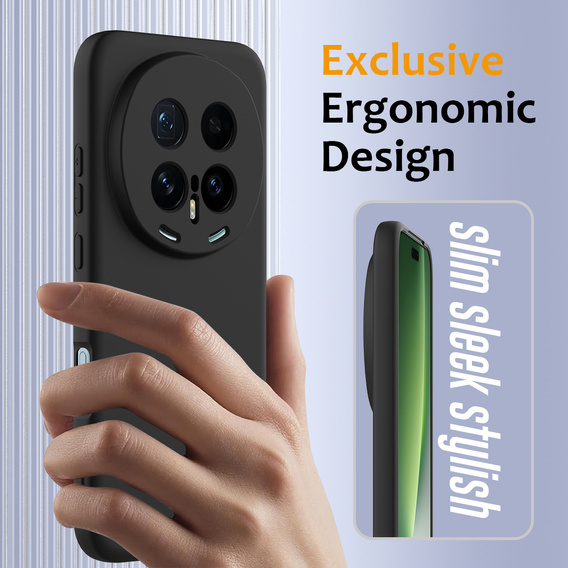 Etui do Honor Magic 8 Pro, Silicone Lite, do MagSafe, czarne