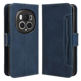Etui z klapką do Honor Magic 6 Pro 5G, Card Slot, granatowe