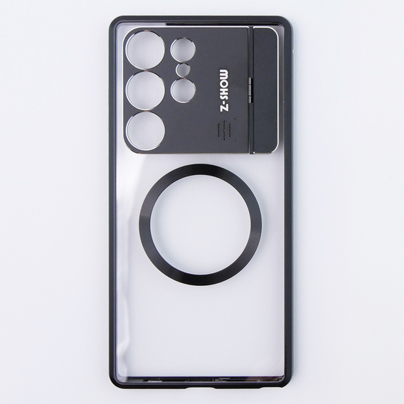 Etui Magnetyczne do Samsung Galaxy S23 Ultra 5G, Aroma Hybrid, czarne 