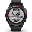 Nakładka Bezel Ring do Garmin Fenix 6 / 6 Pro / 6 Sapphire, Czarno - Czerwona