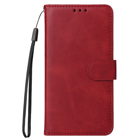 Etui z klapką do Samsung Galaxy A34 5G, Leather Wallet, czerwone