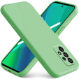 Zestaw Etui ERBORD do Samsung Galaxy A13 4G, Silicone Lite, Mint + Szkło