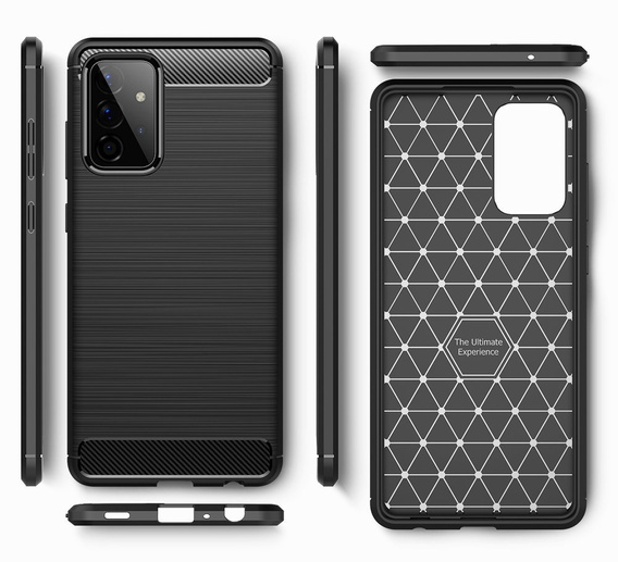 Etui do Samsung Galaxy A53 5G, Karbon, czarne