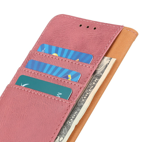 Etui Wallet do Oppo Reno6 Pro 5G / Pro+ 5G, KHAZNEH, Pink