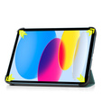 Etui do iPad 10.9" 2022 (10 gen.) / iPad 11" 2025 A16 (11 gen.), Smartcase z miejscem na rysik, zielone