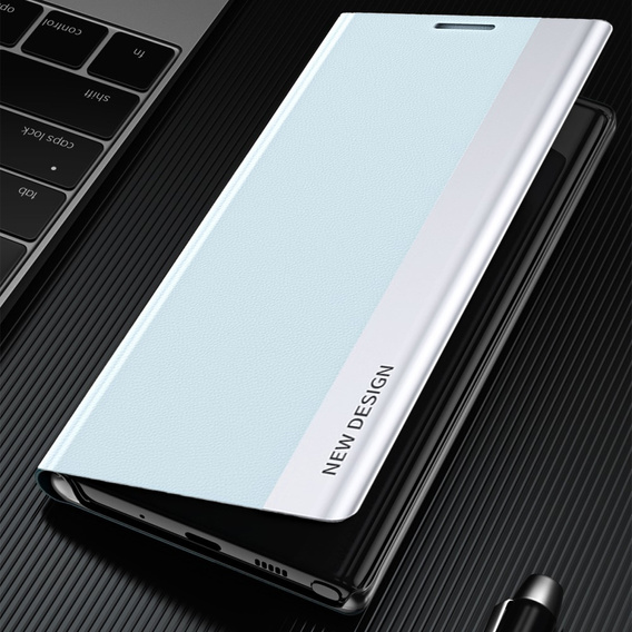 Etui z klapką do Samsung Galaxy S24 FE, Side Magnetic, niebieskie