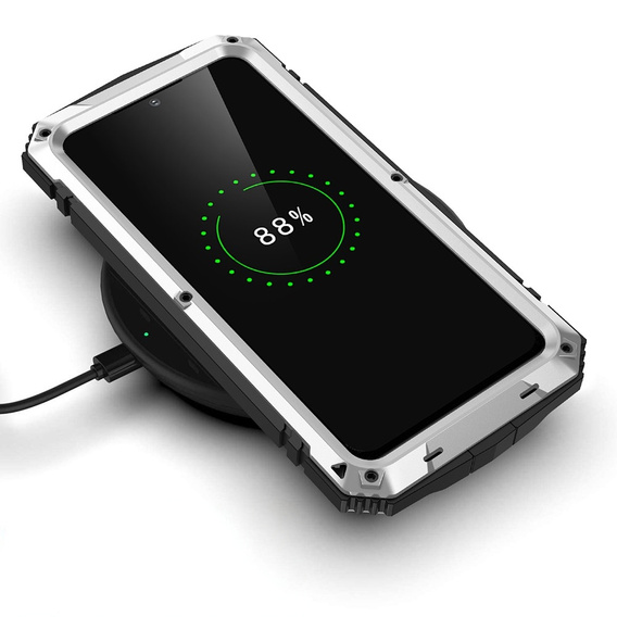 Etui pancerne do Samsung Galaxy S22, R-JUST, srebrne