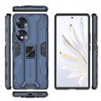 Etui do Honor 70 5G, Military kickstand, niebieskie