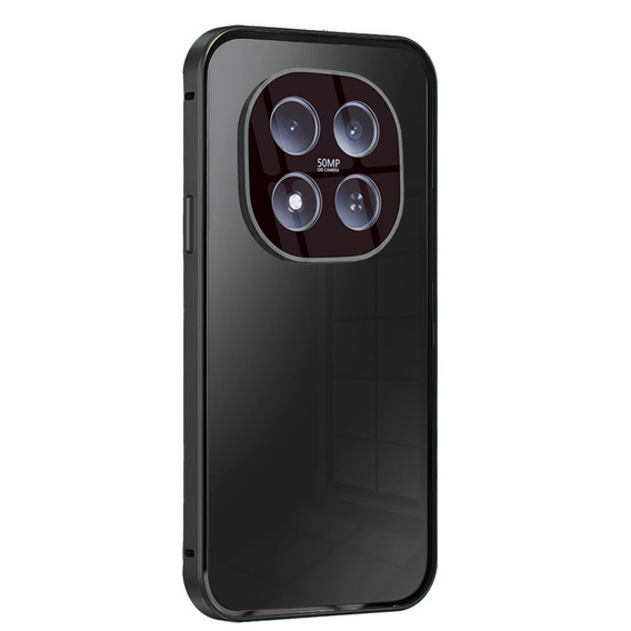 Etui do Xiaomi Redmi Note 15 Pro Plus 5G / Poco M8 Pro 5G, Magnetic Dual Glass, czarne