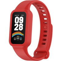 Pasek Silikonowy do Xiaomi Smart Band 9 Active / Xiaomi Redmi Band 3, Czerwony