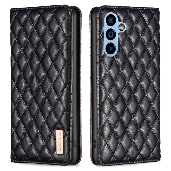 Etui z klapką do Samsung Galaxy A54 5G, Wallet, BINFEN COLOR, czarne