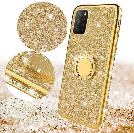 Etui Bling do Xiaomi POCO M3, Gold