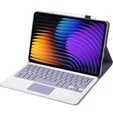 Etui z klawiaturą do Xiaomi Pad 7 / 7 Pro, TouchPad, fioletowe