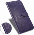 Etui z klapką do Samsung Galaxy M55 5G, Mandala, fioletowe