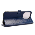 Etui z klapką do Xiaomi Redmi 15C 4G/LTE, Wallet Rhombus, niebieskie