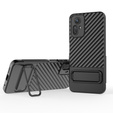 Etui do Xiaomi Redmi Note 12S 4G, pancerne z podstawką i ochroną aparatu, Kickstand Shockproof, Czarne