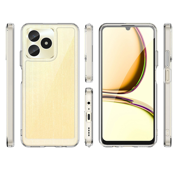 Etui do Realme C51, Fusion Hybrid, przezroczyste