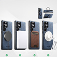 Etui do Samsung Galaxy S25 Ultra, SUTENI G3, magnetyczne z podstawką – niebieskie