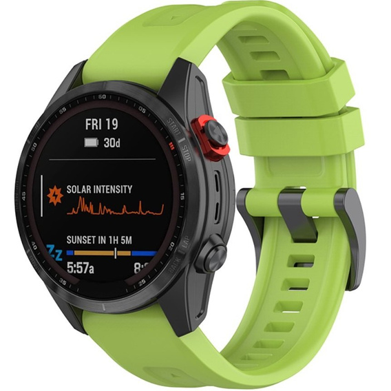 Pasek Silikonowy QuickFit 20mm do Garmin Fenix 5S/6S/7S/ 8 43mm, Zielony
